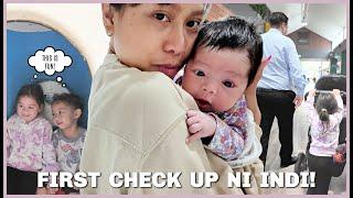 ANG FIRST CHECK UP NI INDI! ANG MGA BIRTH WEIGHT AT HEIGHT NG MGA ANAK KO! ️ | rhazevlogs