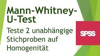 Mann-Whitney-U-Test - Voraussetzungen, Funktionsweise und Interpretation - Daten analysieren in SPSS