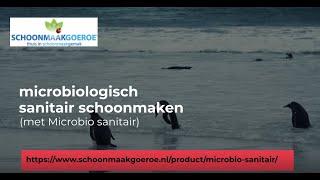 microbiologisch schoonmaken / reinigen met Microbio sanitair van Schoonmaakgoeroe