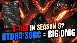 HYDRA SORC S-TIER? BIG DMG & FIRST IMPRESSIONS IN Season 9 Diablo 4