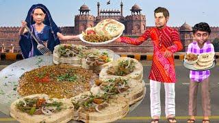 Chole Kulche Famous Delhi Chole Kulche Street Food Hindi Kahani Moral Stories New Funny Comedy Video