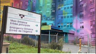 Haunted Hospital Canada’s Largest Mural , St Joseph Sudbury Ontario