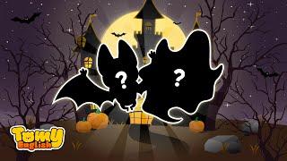 How many bats?⎢Number song⎢Counting 1-10⎢Halloween ghost English for Kids⎢ESL Song⎢KoKoPang