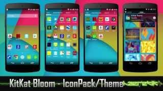 KitKat Bloom Icon Pack and Theme - Nova, Apex, GO Launcher EX and more...