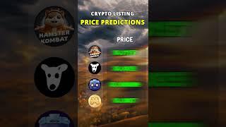 Listing Price Prediction - Hamster Kombat, $DOGS, TapSwap & MemeFi