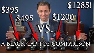 $400 Shoes vs $1300 Shoes | A Black Cap Toe Oxford Comparison | Kirby Allison