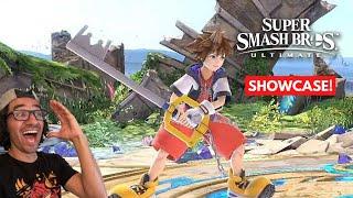 OFFICIALLY A SORA MAIN! Smash Ultimate Sora Gameplay Showcase + KINGDOM HEARTS ON SWITCH REACTION