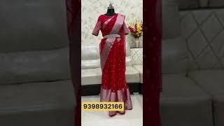 Trendy Partywear Sarees with Designer Blouse #partywearsarees #designerblouses #boutiquecollection