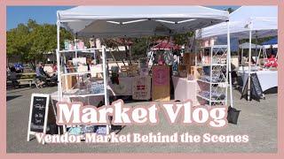 Small Business Market Vlog | Craft Fair Setup | Behind The Scenes | Momprenuer | Double Market Vlog