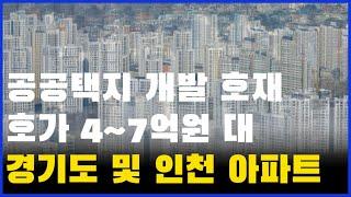 이 곳 아파트는 공공택지 개발 수혜로 가격이 오를 수 있습니다. 호가 4~7억대 경기도, 인천광역시 30평형대 아파트ㅣ수원, 구리, 인천, 안산 등 [경기아파트 매매 호재 개발]