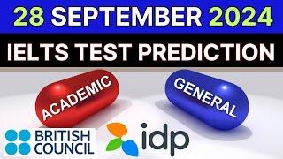 28 September 2024 IELTS Test Prediction By Asad Yaqub