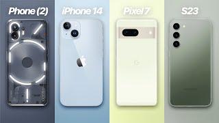 Nothing Phone 2 vs iPhone 14 vs S23 vs Pixel 7 - BEST 2023 Value Phone?