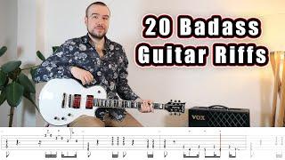 20 Badass Guitar Riffs (with Tabs)