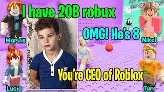  TEXT TO SPEECH  I'm An 8 Years Old Boy Become The CEO Of Roblox  Roblox Story #528