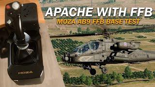 FFB in the Apache! | Moza AB9 FFB base test with the DCS AH-64 Apache