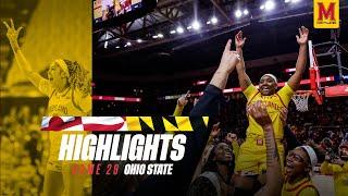 Maryland Women's Basketball Highlights | Ohio State