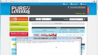 Pure Leverage - How to get HTML banners and track results