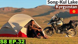 Never Expected to See this in Kyrgyzstan  S8 EP.32 | Song-Kul Lake | Pakistan to Japan Motorcycle