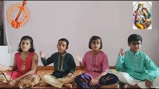 Radha Sametha Krishna by students of Swarathmika Fine Arts