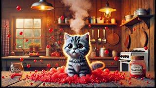 Kitten’s Spicy Adventure: From Hot Sauce to Hot Mess  #kitten #spicy #funny #cutekitten #4u