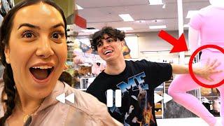 Pause Challenge With My Sister For 24 Hours! *BANNED FROM TARGET*