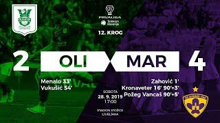 12.krog: Olimpija - Maribor 2:4 ; Prva liga Telekom Slovenije 2019/2020