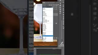 Прозрачный бокал в фотошоп #shorts