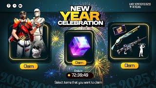 নিউ ইয়ার স্পেশাল ইভেন্টে ফ্রিতে পাবে  New Year Free Fire 2025 | Free Fire New Event |FF New Event