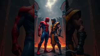 Mortal Kombat + Spider man #animation #fusion #transaction #hybrids #ai #usa #marvel #fighter