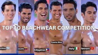 JUST IN: MISTER WORLD 2024 PHILIPPINES KIRK BONDAD SHOWS CONFIDENCE IN TOP 10 BEACHWEAR COMPETITION