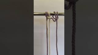 How to Tie a Lark’s Head Knot (another alternative method!) in Macrame #macrametutorial #diymacrame