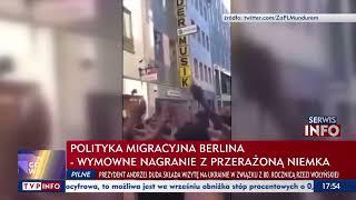 Polityka migracyjna Niemiec - wymowne nagranie z przerażoną kobietą