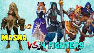 MOBILE LEGENDS MASHA VS ALL FIGHTERS • MOBILE LEGENDS NEW HERO MASHA