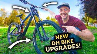 Riding with Some Strange NEW UPGRADES on my DH bike!