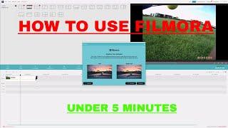 Full Filmora Tutorial 2018 - 2020 How To Use Filmora In Less Than 5 Minutes In 2020