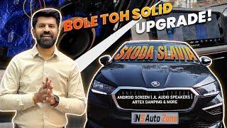 Skoda Slavia Ka Jabardast Upgrade  | 360 Cam, JL Audio, Artex Damping – Next Level Mods in KOLKATA