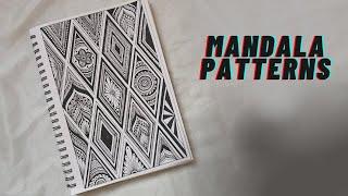 Easy Mandala Patterns For Beginners || 24 zentangle patterns || Doodle Patterns, Mandala Patterns