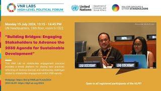 Recording VNR Lab on Stakeholder Engagement 15 July 2024 - HLPF