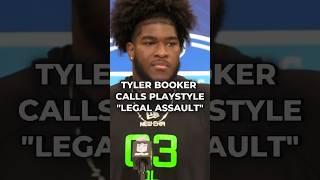 Tyler Booker Calls His Playing Style "Legal Assault" #nfl #nflnews #nfldraft #nflcombine