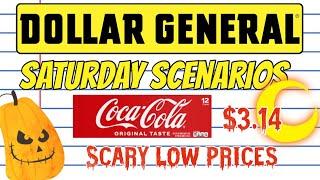 DOLLAR GENERAL $5 OFF $25 SCENARIOS$3.14 PER 12 PACK COKEAS LOW AS $1.28 PER ITEMSCARY GOOD DEALS