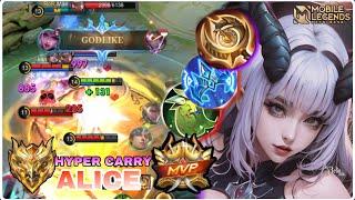 How To Dominate Alice Vs Xabier Mid : Best Alice Build And Full Gameplay | MLBB