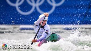 Evy Leibfarth follows through on Olympic dream with canoe slalom bronze medal | Paris Olympics