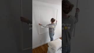 @haylekristen gave her bedroom walls a refresh with our wood wall moulding kits! #diy #interior