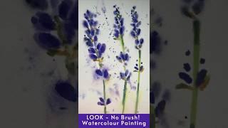 Amazing Watercolour HACK to PAINT Lavender Flowers! #Watercolour #Watercolour Flowers