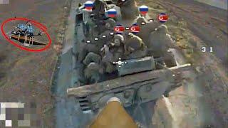 Horrible! Ukrainian FPV drones Bombard North Korean and Russian marines in botched assault in Kursk