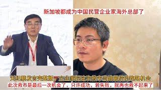 刘纪鹏发言完整版，企业家把这次救市当做最后的跑路机会；此次救市是最后一次机会了，只许成功，若失败，就再也救不起来了；新加坡都成为中国民营企业家海外总部了