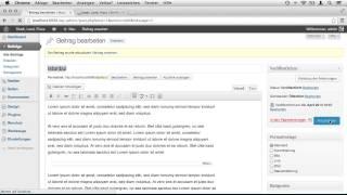 WordPress -- Beiträge und Seiten erstellen und verwalten