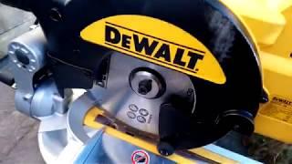 Dewalt DWS773 miter saw 45º-48º adjustment & dust collection