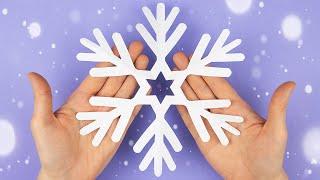 ️DIY Easy Paper Decor: How to Make Paper Snowflakes