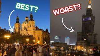  Ranking CENTRAL EUROPE Capital Cities  from WORST to BEST!